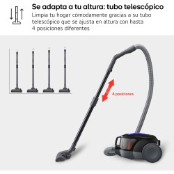 Aspirador de Trineo sin Bolsa LG VC5506NHTB 650W