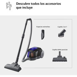 Aspirador de Trineo sin Bolsa LG VC5506NHTB 650W