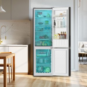 Kühlschrank Combi Cecotec Bolero CoolMarket Combi 250 Grey Glass E Kapazität 250 Liter