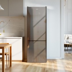 Kühlschrank Combi Cecotec Bolero CoolMarket Combi 250 Grey Glass E Kapazität 250 Liter