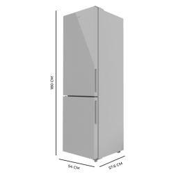 Kühlschrank Combi Cecotec Bolero CoolMarket Combi 250 Grey Glass E Kapazität 250 Liter