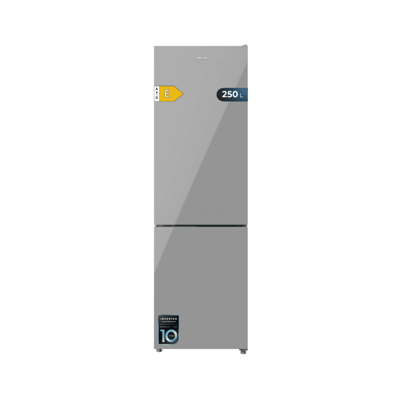 Kühlschrank Combi Cecotec Bolero CoolMarket Combi 250 Grey Glass E Kapazität 250 Liter Kühlschrank Combi Cecotec Bolero CoolMarket Combi 250 Grey Glass E Kapazität 250 Liter