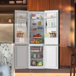 Frigorífico Combi Cecotec Bolero CoolMarket Combi 250 Black Glass E Capacidad de 250 Litros