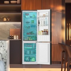 Kühlschrank Combi Cecotec Bolero CoolMarket Combi 250 Black Glass E Kapazität 250 Liter