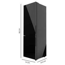 Kühlschrank Combi Cecotec Bolero CoolMarket Combi 250 Black Glass E Kapazität 250 Liter