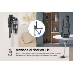Stabstaubsauger Vertikale kabellos Samsung Jet 75E Complete VS20B75ACR5/WA