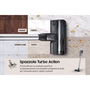 Stabstaubsauger Vertikale kabellos Samsung Jet 75E Complete VS20B75ACR5/WA