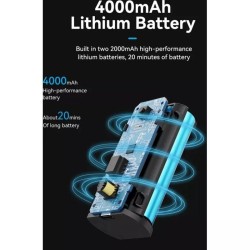 Handstaubsauger ohne Kabel Vention KRAL0 Plegable 5000Pa Filter HEPA 20min USB-C