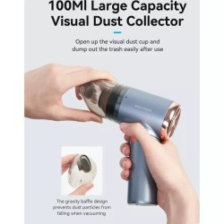 Handstaubsauger ohne Kabel Vention KRAL0 Plegable 5000Pa Filter HEPA 20min USB-C