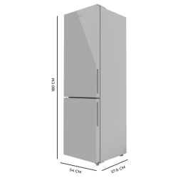 Frigorífico Combi Cecotec Bolero CoolMarket Combi 250 Grey Glass D Capacidad de 250 Litros