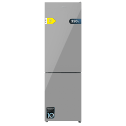 Frigorífico Combi Cecotec Bolero CoolMarket Combi 250 Grey Glass D Capacidad de 250 Litros