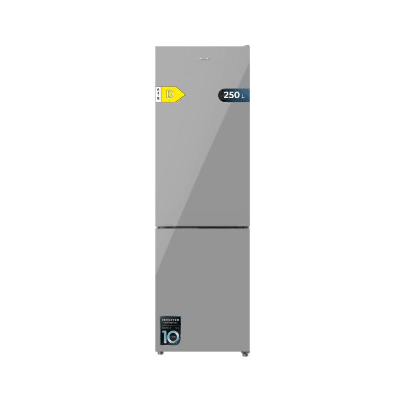 Kühlschrank Combi Cecotec Bolero CoolMarket Combi 250 Grey Glass D Kapazität 250 Liter Kühlschrank Combi Cecotec Bolero CoolMarket Combi 250 Grey Glass D Kapazität 250 Liter