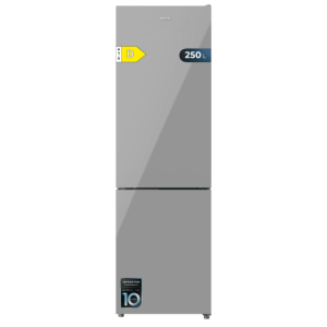 Frigorífico Combi Cecotec Bolero CoolMarket Combi 250 Grey Glass D Capacidad de 250 Litros