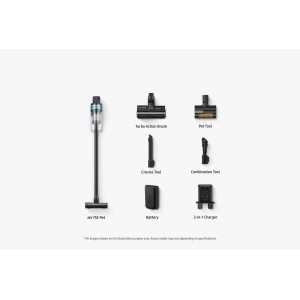 Vertikaler Besenstaubsauger ohne Kabel Samsung Jet 75B Pet mit Bürste für Haustiere VS20B75AGR5/WA
