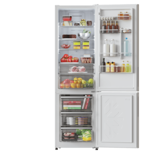 Frigorífico Combi Cecotec Bolero CoolMarket Combi 356 White Glass E Capacidad de 356 Litros