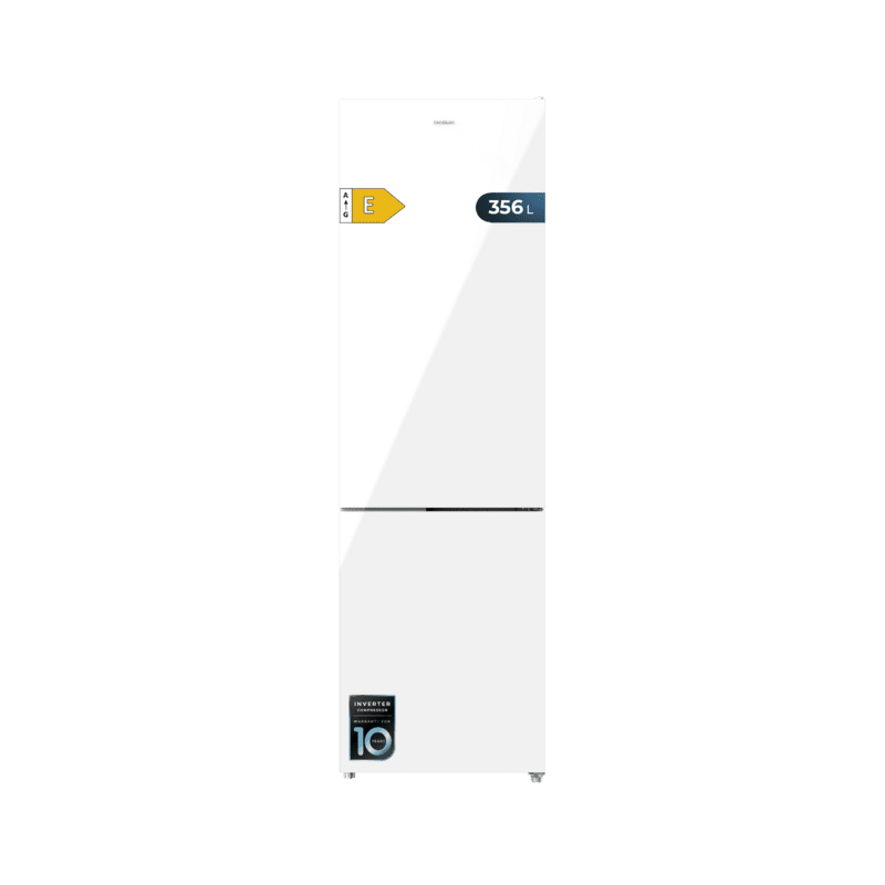 Kühlschrank Combi Cecotec Bolero CoolMarket Combi 356 White Glass E Kapazität 250 Liter Kühlschrank Combi Cecotec Bolero CoolMarket Combi 356 White Glass E Kapazität 250 Liter