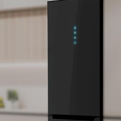 Frigorífico Combi Cecotec Bolero CoolMarket Combi 356 Grey Glass E Capacidad de 356 Litros