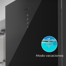 Frigorífico Combi Cecotec Bolero CoolMarket Combi 356 Grey Glass E Capacidad de 356 Litros
