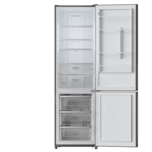 Frigorífico Combi Cecotec Bolero CoolMarket Combi 356 Grey Glass E Capacidad de 356 Litros