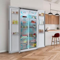 Frigorífico Americano Cecotec Bolero CoolMarket SBS 430 Dark E Capacidad de 562 Litros