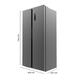 Frigorífico Americano Cecotec Bolero CoolMarket SBS 430 Dark E Capacidad de 562 Litros