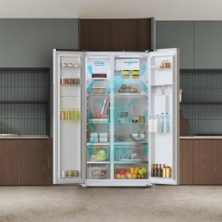 Frigorífico Americano Cecotec Bolero CoolMarket SBS 559 Inox E Capacidad de 559 Litros