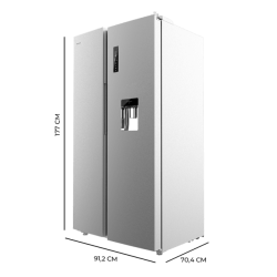 Frigorífico Americano Cecotec Bolero CoolMarket SBS 559 Inox E Capacidad de 559 Litros