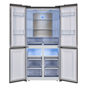 Frigorífico Combi Americano Cecotec Bolero CoolMarket 4D 490 Inox E Capacidad de 490 Litros
