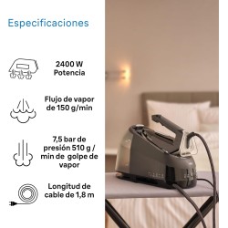 Centro de Planchado a Vapor Braun CareStyle 5 IS5249BK 2400W