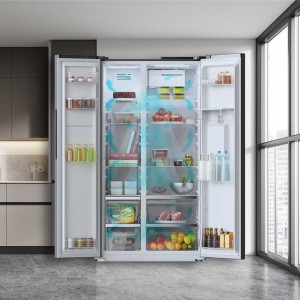 Frigorífico Americano Cecotec Bolero CoolMarket SBS 559 Dark E Capacidad de 559 Litros