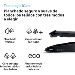 Centro de Planchado a Vapor Braun CareStyle 5 IS5249BK 2400W