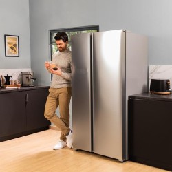 Frigorífico Americano Cecotec Bolero CoolMarket SBS 592 Inox E Capacidad de 592 Litros