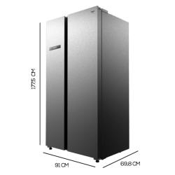 Frigorífico Americano Cecotec Bolero CoolMarket SBS 592 Inox E Capacidad de 592 Litros