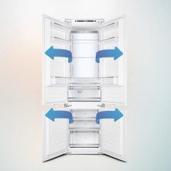 Kühlschrank Combi Integrable Cecotec Bolero CoolMarket Combi BI-D FLW 267 E Kapazität von 267 Liter