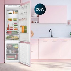 Kühlschrank Combi Integrable Cecotec Bolero CoolMarket Combi BI-D FLW 267 E Kapazität von 267 Liter