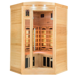 Apollon Quartz Infrarot-Ecksauna für 2-3 Personen
