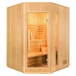 Sauna Tradicional Zen para Esquina 3-4 Personas