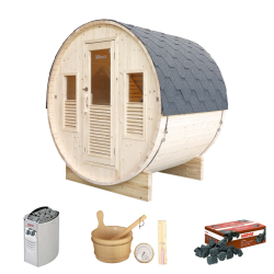 Sauna de Exterior HOLL’S Gaïa Bella con Accesorios