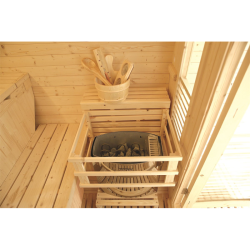 Sauna de Exterior HOLL’S Gaïa Luna con Accesorios