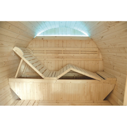 Sauna de Exterior HOLL’S Gaïa Luna con Accesorios