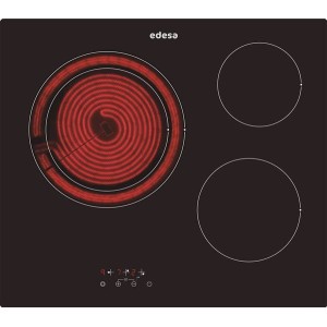 Placa de Vitrocerámica EDESA EVT6328RA 3 zonas