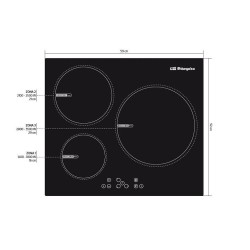 Orbegozo Induktionskochfeld ENI7400 mit 3 Kochzonen