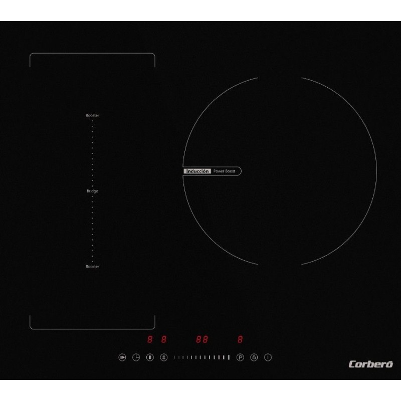 Placa de Induccion Corbero CCIG373FLEX 3 zonas Placa de Induccion Corbero CCIG373FLEX 3 zonas