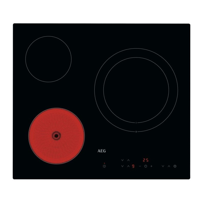 AEG Glaskeramik-Kochfeld HRB63321CK mit 3 Kochzonen