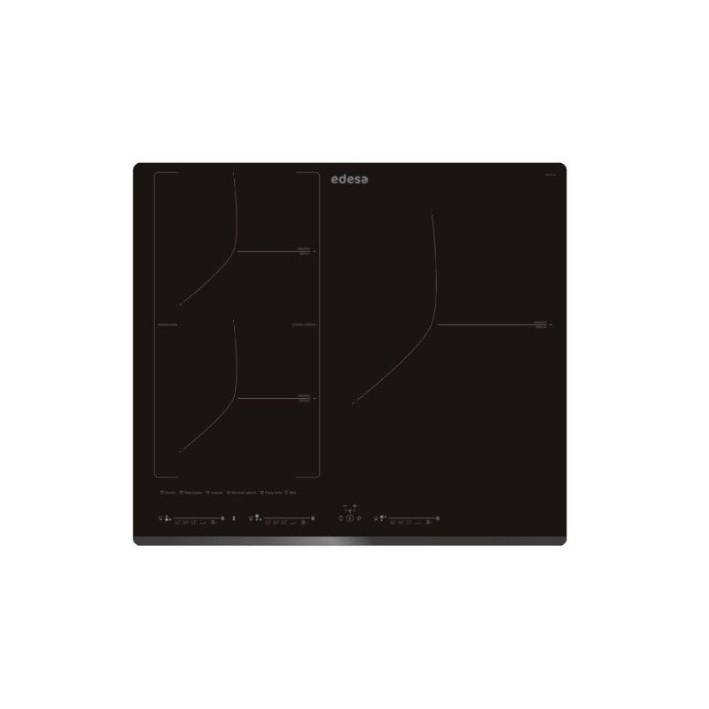 Placa de Induccion Edesa EIM6331HTBQB 3 zonas
