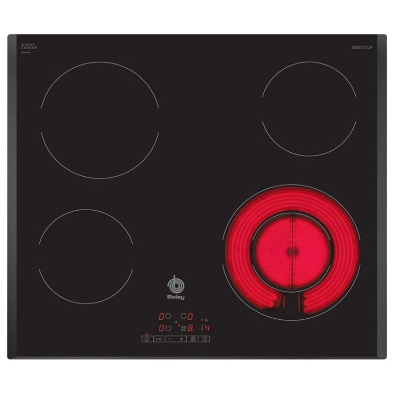 Balay Glaskeramik-Kochfeld 3EB721LR, 4 Kochzonen Balay Glaskeramik-Kochfeld 3EB721LR, 4 Kochzonen