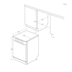Lavavajillas Candy CF3C7L1S 13 Cubiertos 60cm