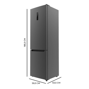Kühlschrank Combi Cecotec Bolero CoolMarket Combi 322 Dark D Kapazität von 322 Liter