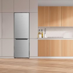 Frigorífico Combi Cecotec Bolero CoolMarket Combi 250 Inox D Capacidad de 250 Litros