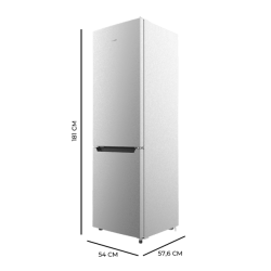 Frigorífico Combi Cecotec Bolero CoolMarket Combi 250 Inox D Capacidad de 250 Litros